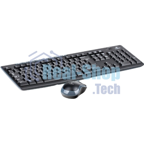 Комплект клавиатура+мышь Logitech MK270 беспроводной, USB, 1000 DPI, чёрный