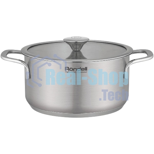 Кастрюля Rondell Modern RDS-1746, 2л, 18см, с крышкой, стальной