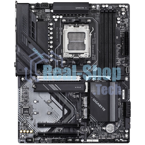 Материнская плата Gigabyte X870 GAMING WIFI6, AM5, AMD X870, 4xDDR5, 4xSATA, 3xM.2, 1xPCIe 5.0 x16, 2xPCIe 3.0 x1, 1xHDMI, 2xUSB-C (DisplayPort Alt Mode), 1x2.5Gb LAN, Wi-Fi 6, Bluetooth 5.3, 2xUSB-C 40Gbps, 1xUSB-A 10Gbps, 3xUSB-A 5Gbps, 4xUSB-A 2.0, 3x3.5 мм, 7.1, ATX