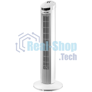Колонный вентилятор BRAYER BR4958WH, механ.упр.,пульт ДУ,вращение90°,мощ-ть50Вт,защита от перегрева