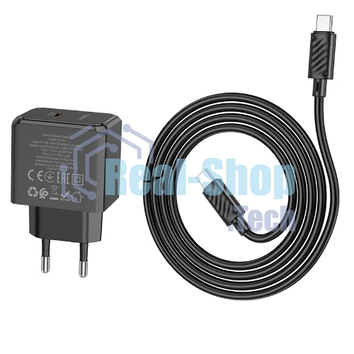 Сетевое зарядное устройство HOCO (6942007603843) CS13Aaa 1Type-C PD 20W, черный