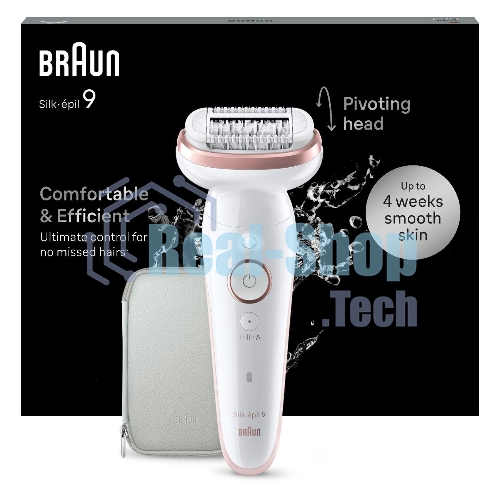 Электрический эпилятор BRAUN SES9-000 розовое золото/белый