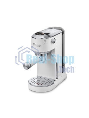 Кофеварка рожковая DeLonghi EC890.WI белый, молотый, 1,1 л, 1450 Вт, 15 бар