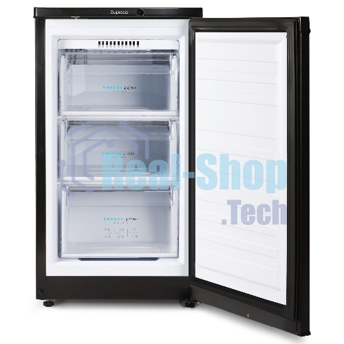 Морозильная камера Бирюса B412 черный, 80л, 3 ящика