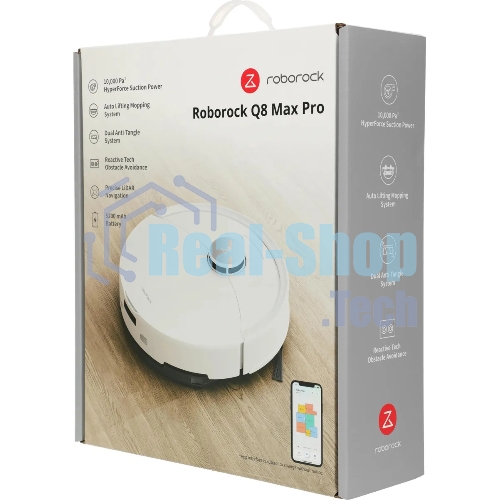 Пылесос-робот Roborock Q8 max Pro белый