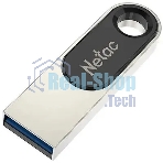 Флешка USB Netac U278 (NT03U278N-128G-32PN), 128Gb, USB 3.0, R/W 110/45, серебристый/черный