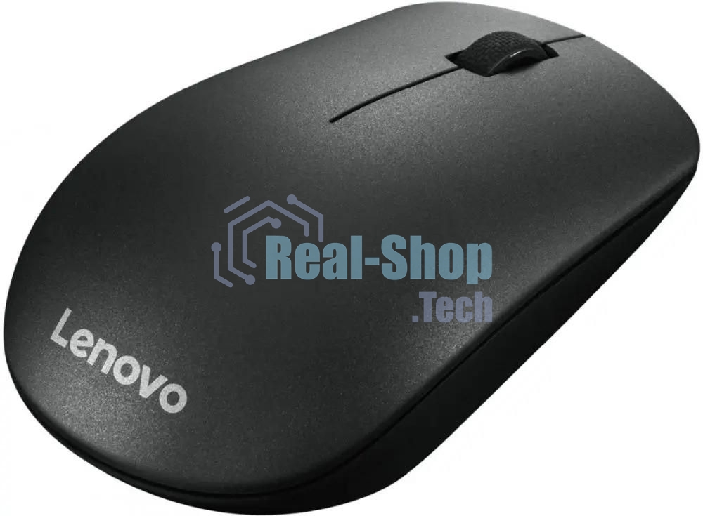 Мышь беспроводная Lenovo 400 черный, 1200 dpi, радиоканал, USB, кнопки - 3