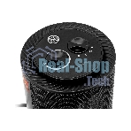 Тепловентилятор керамический Denzel DTFC-1200S, черный, 600/1200 Вт, 12 м2, 3 режима, термостат