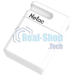 Флешка USB Netac U116 mini (NT03U116N-064G-32WH), 64Gb, USB 3.2, R/W 90/30, белый