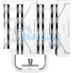 Кулер для процессора PCCooler RZ620 WH (260W, 4-pin PWM, 158мм, Al/Cu, 6x6мм, 2x120мм, 86.73CFM, 32dBA, 1800RPM, S: 1851/1700/1200/115X, AM5/AM4, белый)