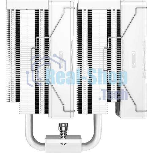 Кулер для процессора PCCooler RZ620 WH (260W, 4-pin PWM, 158мм, Al/Cu, 6x6мм, 2x120мм, 86.73CFM, 32dBA, 1800RPM, S: 1851/1700/1200/115X, AM5/AM4, белый)