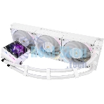 Водяное охлаждение для процессора Thermalright Hyper Vision 360 (360mm, LED, White, ARGB/Fans: 3x120mm, 69CFM, 27dBA, 2150RPM/Pump height 68mm, 6400RPM, Rad thickness 27mm/S: 1700, 1200, 1851, 115X, 2011, 2066, AM5, AM4)