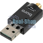 Адаптер USB Buro Bluetooth 5.0+EDR class 1 100м черный