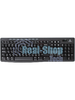 Комплект клавиатура+мышь Logitech MK270 беспроводной, USB, 1000 DPI, чёрный
