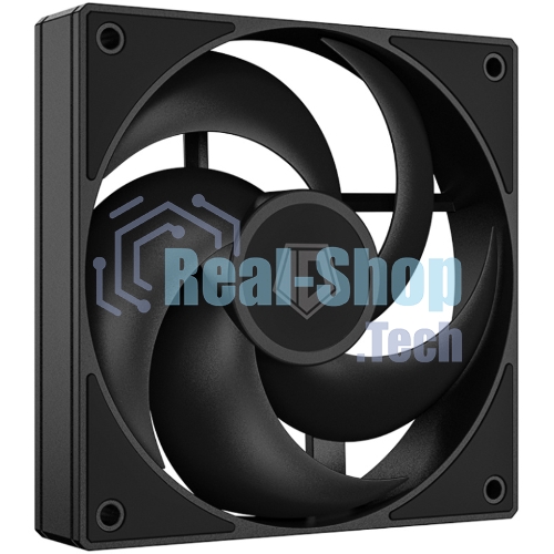 Вентилятор для корпуса ID-Cooling AS-120-K черный, 120 мм, 2000 об/мин, 27.2 дБ, 4 pin