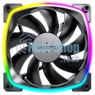 Вентилятор для корпуса Montech AX120 ARGb 120х120x25 черный 4-pin 27дБ (AX120 PWM BLACK) Ret