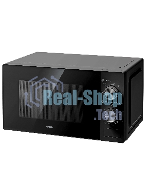 Микроволновая печь BBK 20MWS-762M/B черный, 20 л, 700 Вт, переключатели - поворотный механизм