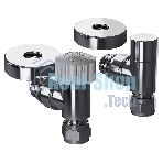 Набор термостатический угловой Royal Thermo Design Pro 15мм М30х1,5 (Хром)