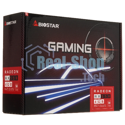 Видеокарта Biostar AMD Radeon RX 550 4Gb RX550-4GB PCI-E 128bit GDDR5 1100/6000 DVIx1 HDMIx1 DPx1 HDCP Ret