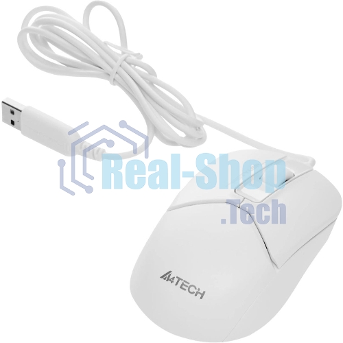 Мышь проводная A4Tech Fstyler FM12S белый, 1200 dpi, USB, кнопки - 3