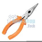 Длинногубцы Sparta Classic, 160 мм, прямые шлифованные, пластмассовые рукоятки