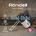 Миксер ручной Rondell RDE-1354 800 Вт, черный/серебристый