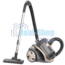 Пылесос Eurostek EVC-3002 черный/бежевый, 400/2200 Вт, уборка сухая, пылесборник контейнер 2.5 л