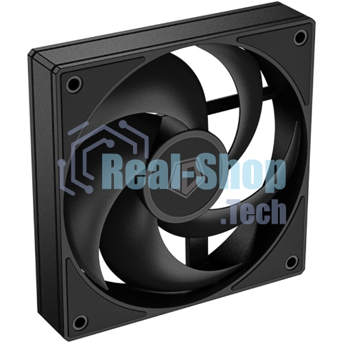 Вентилятор для корпуса ID-Cooling AS-120-K черный, 120 мм, 2000 об/мин, 27.2 дБ, 4 pin