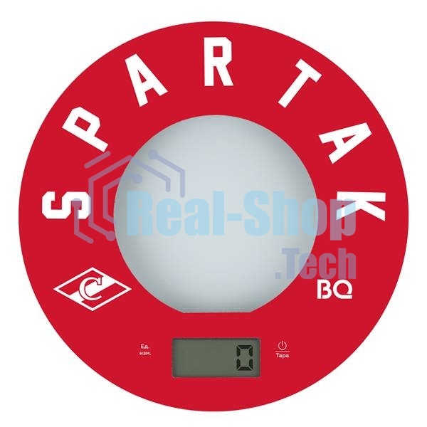 Весы кухонные BQ KS1007 Spartak, красный/рисунок