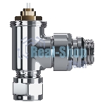 Набор термостатический угловой Royal Thermo Design Pro 15мм М30х1,5 (Хром)