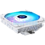 Кулер для процессора Thermalright AXP-120 X67 White Argb (4-pin PWM, 52mm, Ni/Cu, 6x6mm, ARGB, 1x120mm, 59CFM, 26.1dBA, 1800RPM, S: 1851/1700/1200/115X, 2011, 2066, AM5/AM4, white)