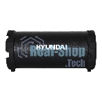 Колонка портативная Hyundai H-PAC220 черный/голубой 10W 1.0 BT/3.5Jack/USB