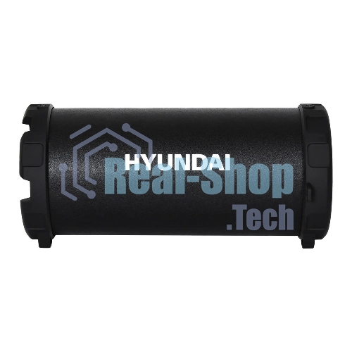 Колонка портативная Hyundai H-PAC220 черный/голубой 10W 1.0 BT/3.5Jack/USB
