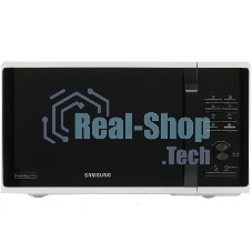 Микроволновая печь Samsung MG23K3515AW/BW белый/черный, 23 л, 800 Вт, переключатели - кнопки, поворотный механизм