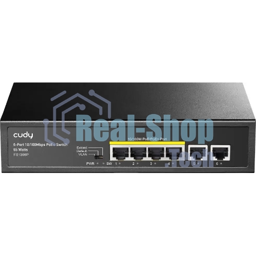 Коммутатор Cudy FS1006P, 6×100 Мбит/с