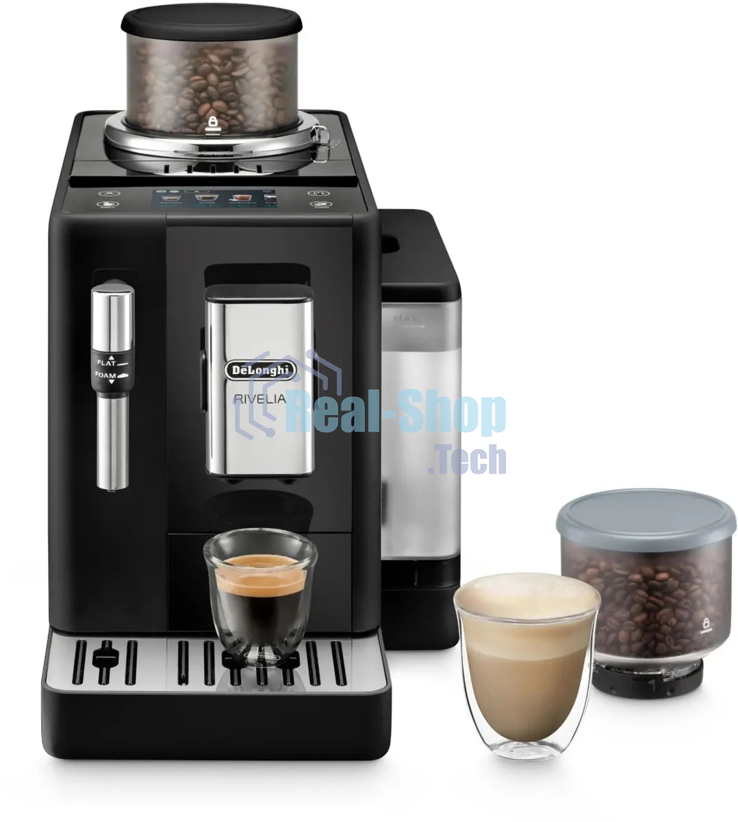 Кофемашина автоматическая Delonghi EXAM440.35.B черный, исп. кофе - молотый/зерновой 1,4 л, 1450 Вт, 19 Бар