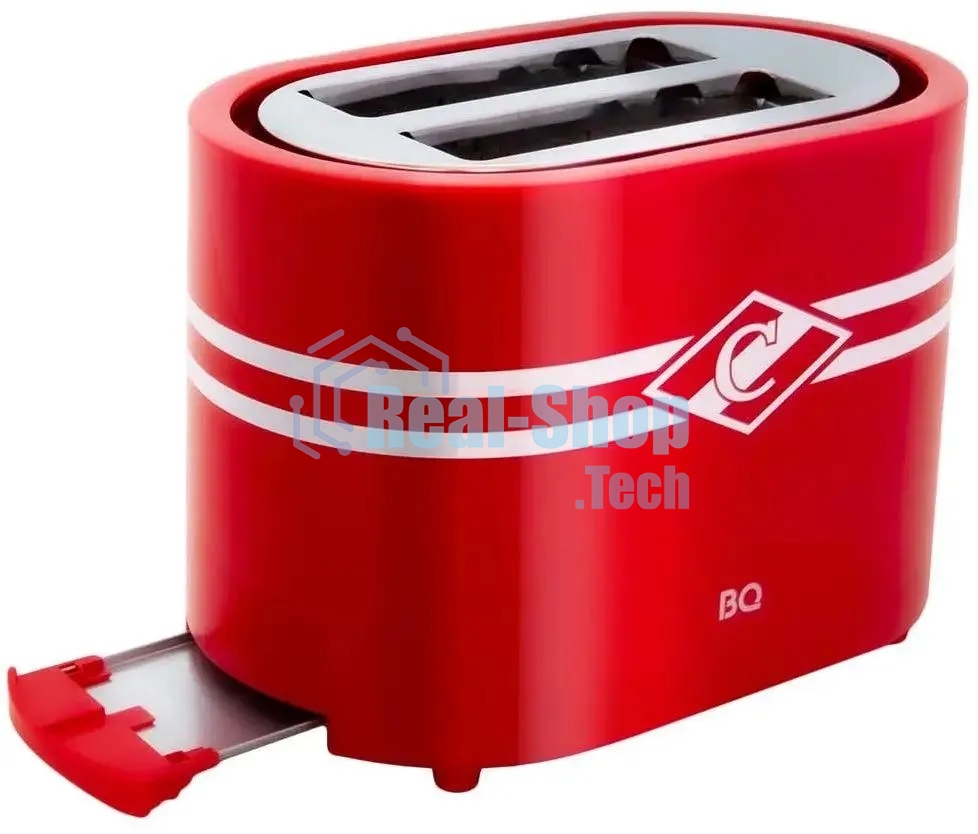 Тостер BQ T1004 Spartak красный, 1000 Вт, 2 слота