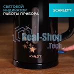 Чайник электрический Scarlett SC-EK21S45 1.5 л, 2200 Вт, черный корпус: нерж.сталь/пластик