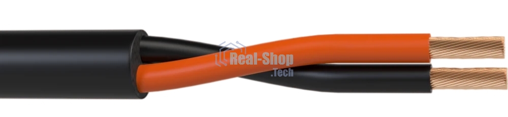 Кабель акустический 300 м, 16 AWG HighFlex, 1.5 мм2, диаметр 7.7мм, медь 84 x 0,15 мм, черный, бухта