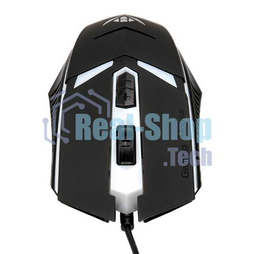 Мышь проводная Nakatomi MOG-02U черный, 1600 dpi, USB, кнопки - 5
