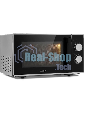 Микроволновая печь Vitek VT-MW0823 серебристый/черный, 23 л, 900 Вт, переключатели - поворотный механизм