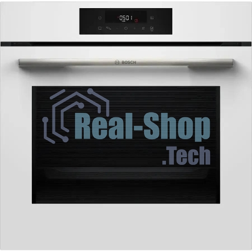 Духовой шкаф электрический Bosch HJG852YW0T Serie 6, 60 см, 66 л, белый,сенсорное управление, 8 режимов+AutoPilot 30(30 автоматических программ), LCD-дисплей, галогенное освещение, самоочистка EcoClean,Soft Open and Soft Close door,телескопические направляющие на 2 уровнях