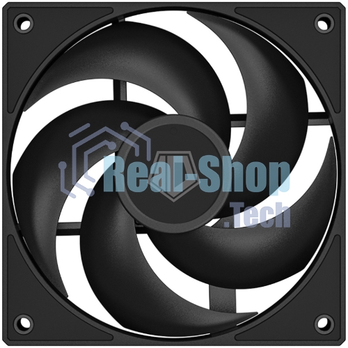 Вентилятор для корпуса ID-Cooling AS-120-K черный, 120 мм, 2000 об/мин, 27.2 дБ, 4 pin