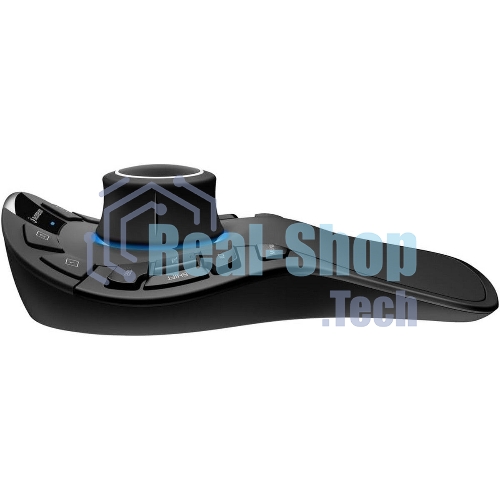 Мышь беспроводная/проводная 3DConnexion SpaceMouse Pro Wireless (3DX-700119) черный, радиоканал, Bluetooth, USB, кнопки - 15