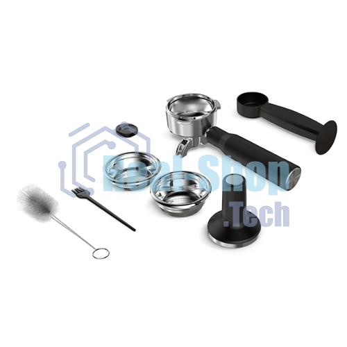 Кофеварка рожковая BQ CM5002 серебристый/черный, исп. кофе - зерновой/молотый, 2,8 л, 2400 Вт, 19 бар