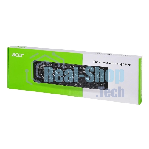 Клавиатура проводная Acer OKW020, USB, черный