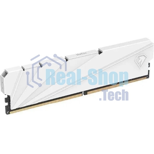 Оперативная память NETAC Shadow S, DDR4, 32Gb (2x16 GB), 3200 MHz, CL16, DIMM, радиатор, белый