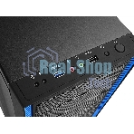 Компьютерный корпус Deepcool TESSERACT BF (DP-CCATX-TSRBFBK), без БП, черно-синий, ATX, видеокарта до 310мм, высота кулера для процессора до 165мм, 7 слотов расширения, 2 отсека 5.25