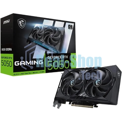 Видеокарта MSI GeForce RTX 5050 8G GAMING, NVIDIA RTX 5050, 8 ГБ GDDR6, 128 бит, PCI-e 5.0, 1xHDMI, 3xDP, 2587 МГц