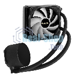 Комплект жидкостного охлаждения ExeGate BlackWater-120V3.PWM.ARGb (3 PIN 5V ADDRESSABLE RGb подсветка, LGA2066/2011/1366/1150/1151/1155/1156/1200/1700/1851/AM4/AM5/FM1/FM2/FM2+/AM2/AM2+/AM3/AM3+, TDP 150W, Fan 120мм 4pin PWM 600-1800RPM Hydro bearing, помпа 3pin 2700RPM, макс. шум 37db, с термопастой, на винтах, черный, Color Box)
